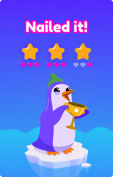 Nailed it! Three stars and the trophy